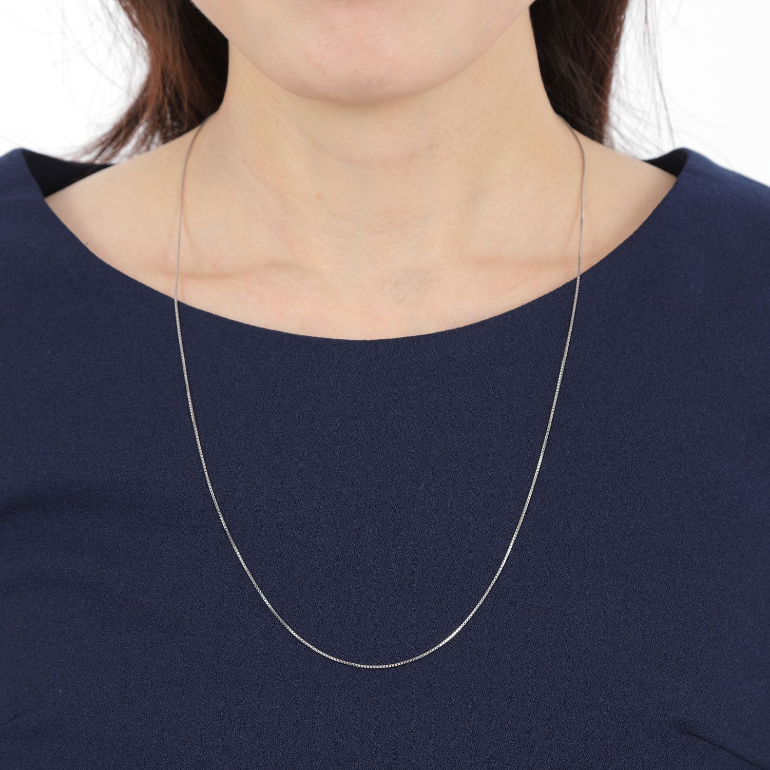 プラチナ ネックレス ベネチアン チェーン 60cm フリーアジャ