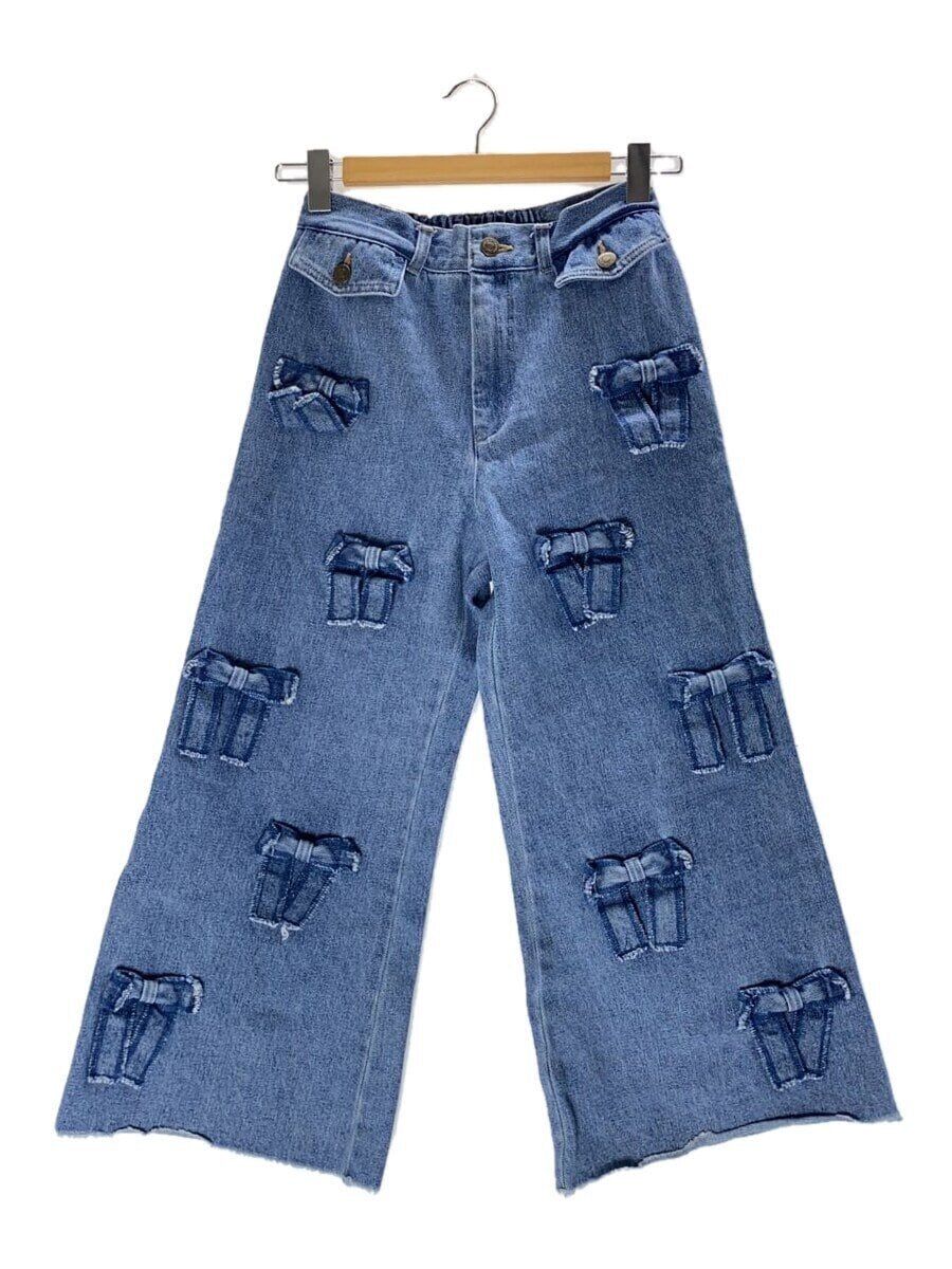 POPPY あさぎーにょ メニーリボンデニムパンツ POPPY】あさぎーにょ MANY RIBBON DENIM PANTS 生成 - メルカリ