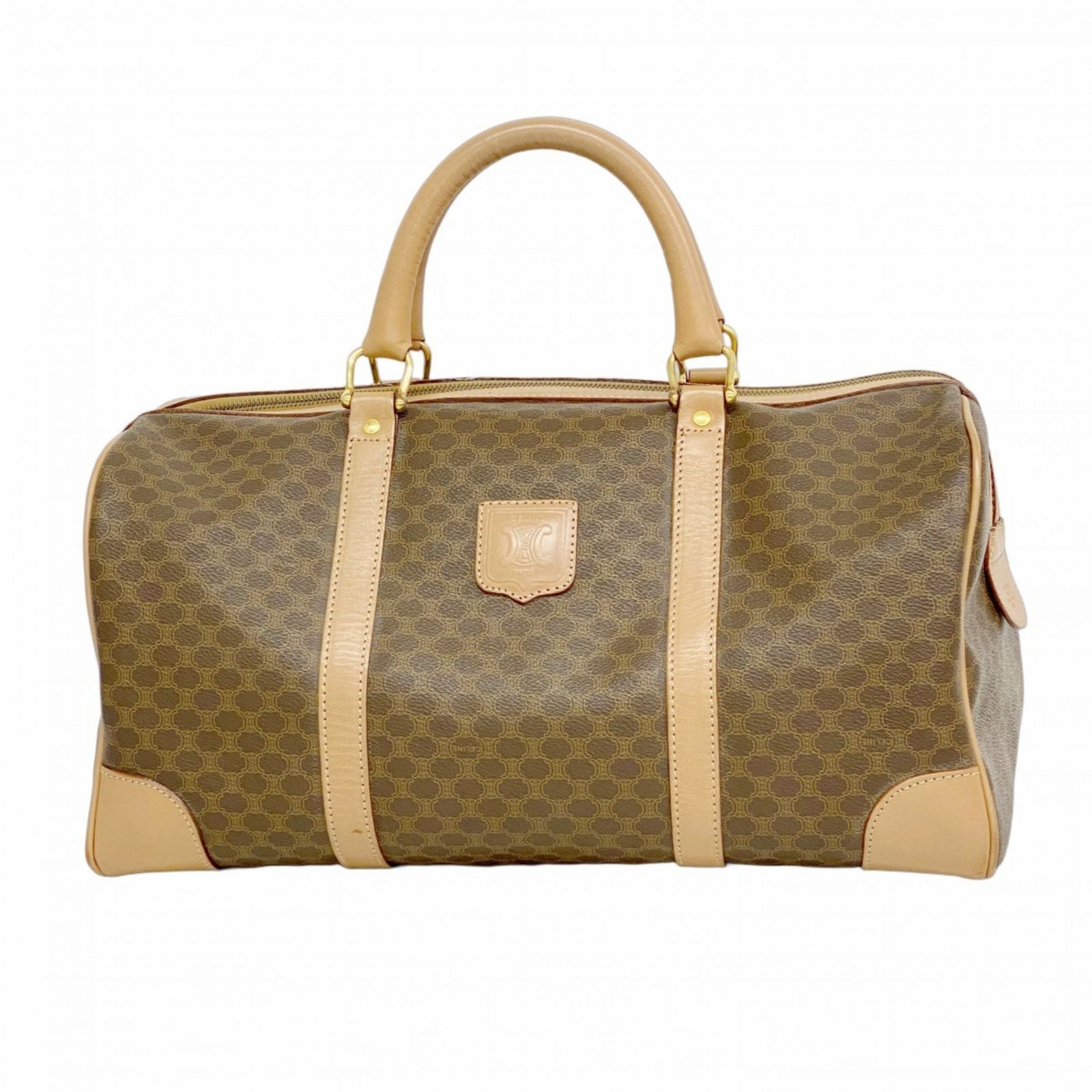 セリーヌ ボストンバッグ マカダム ブラウン CELINE(セリーヌ) vintage macadam boston bag ヴィンテージ