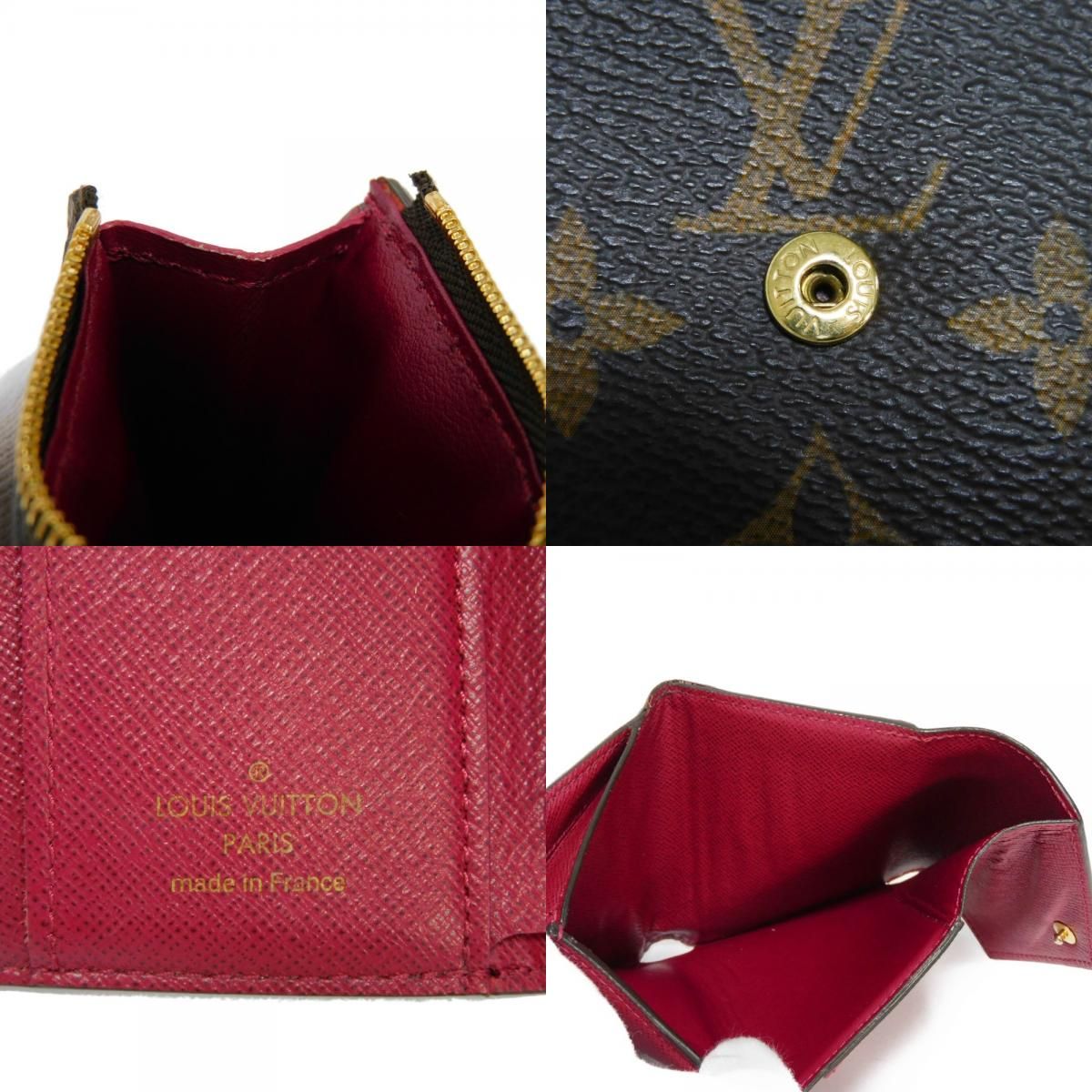 LOUIS VUITTON ルイ・ヴィトン ポルトフォイユ ゾエ マロン