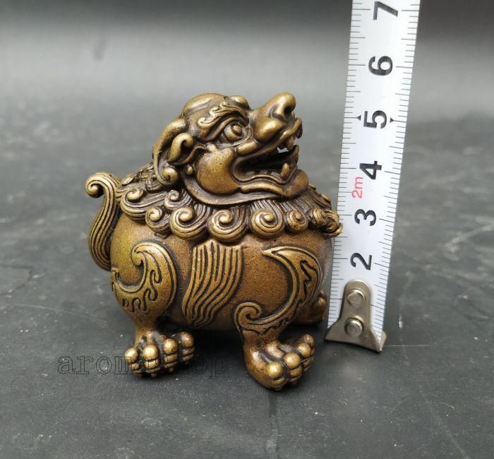 銅器 香炉 茶道香炉 神獣香炉招財辟邪 香道具 装飾品 工芸品