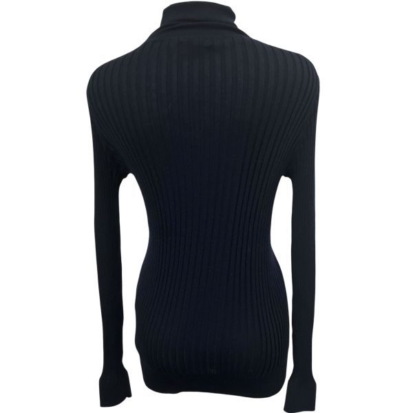  ドゥロワー Drawer ニット ハイネック ネイビー カシミア シルク 2 M レディース S 5 V 439 長袖 ニット セーター