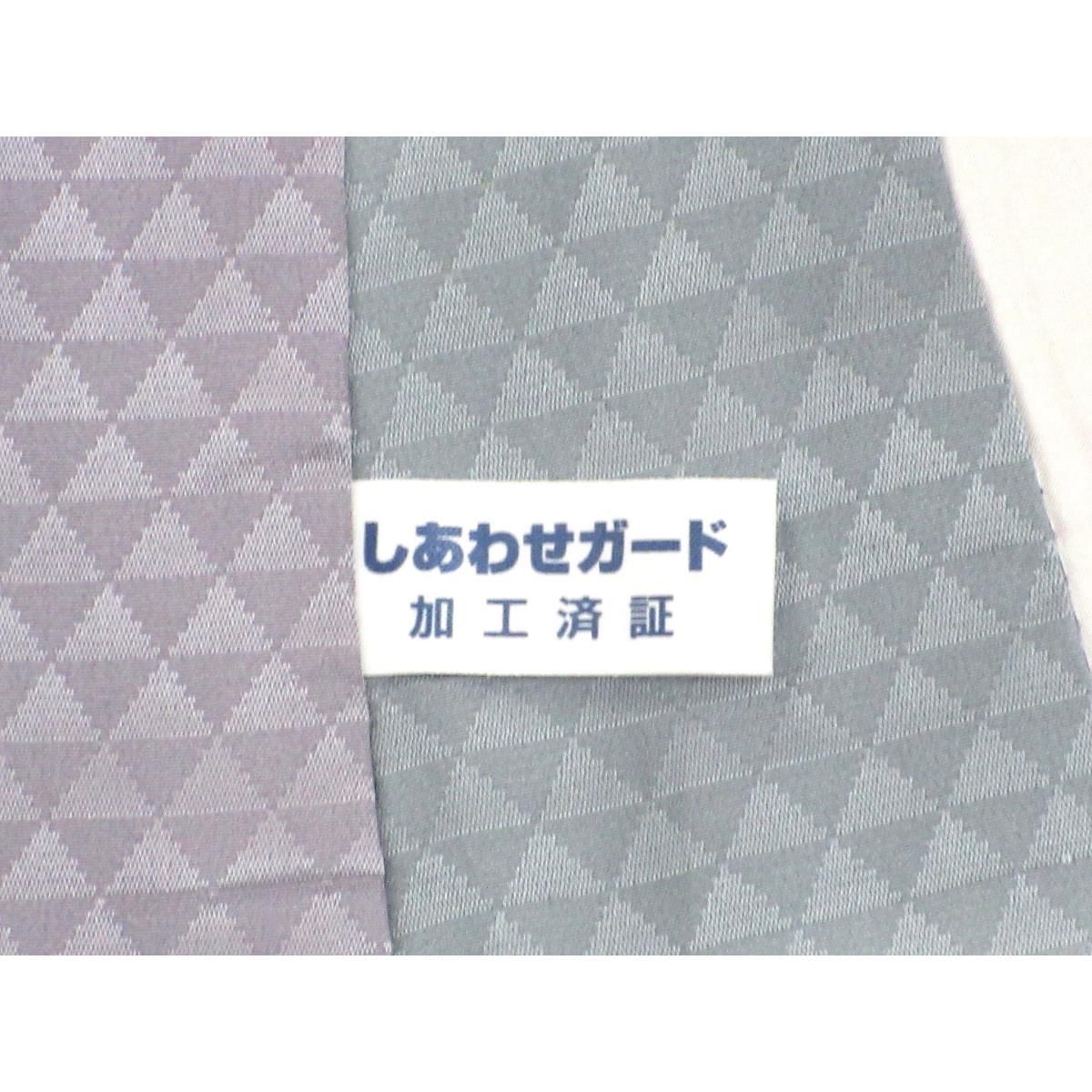 未着用 長襦袢 襦袢 縦縞 抽象模様 グラデーション 着物 052a p