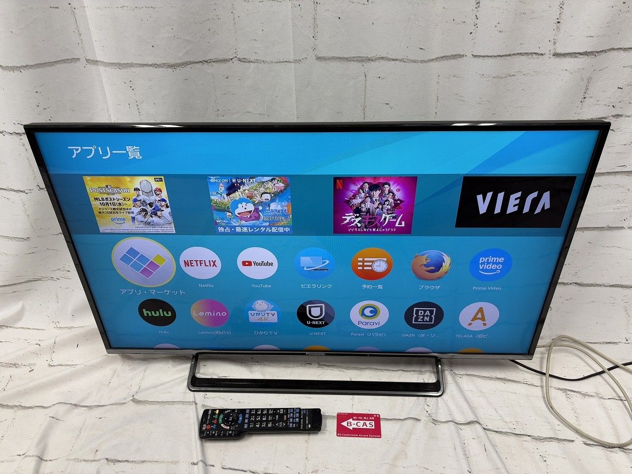 Panasonic パナソニック 40 V型 4 K 液晶テレビ ビエラ TH DX 600