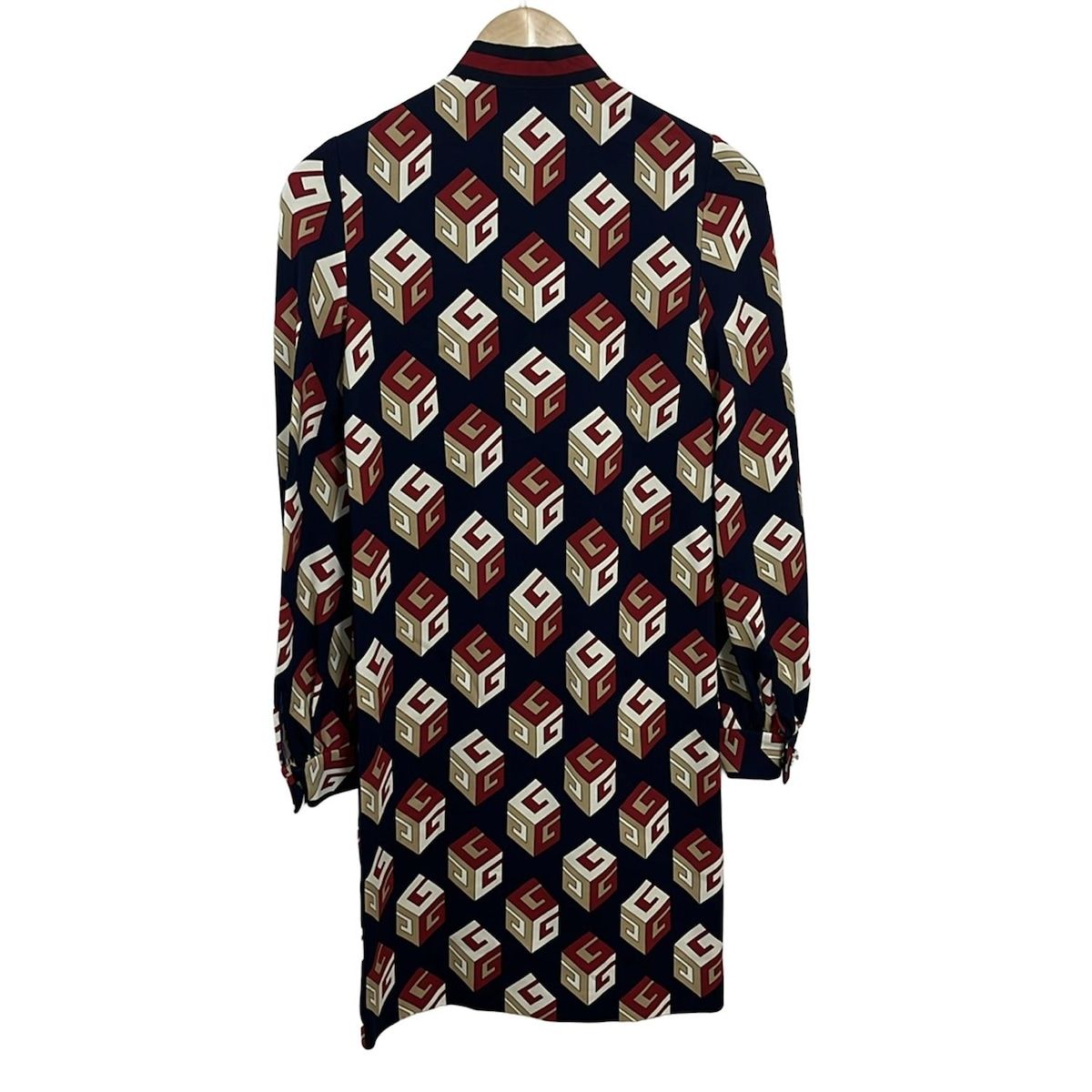 極美品*GUCCI ニットワンピース ブラックドレス ひざ丈 ビジュー メタル GD bijou MOLDニットワンピース[品番：MKSW0066066]｜GYDA