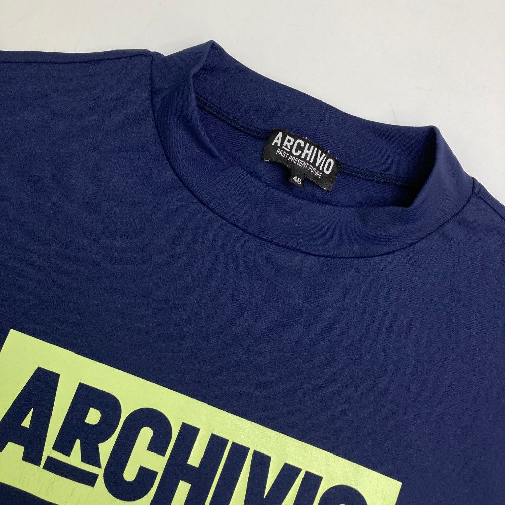 サイズ：46 ARCHIVIO アルチビオ モックネック 半袖Tシャツ