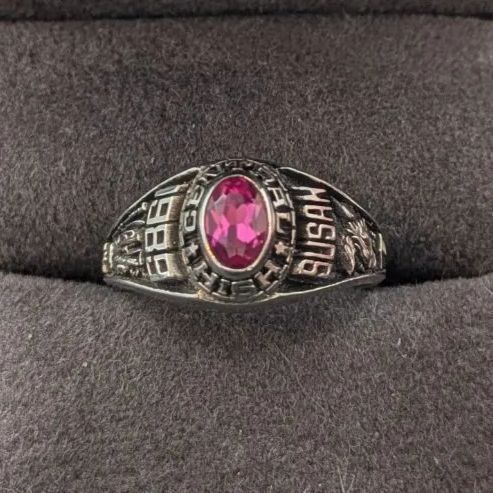 カレッジリング ACCR社 LTM 1989年 11号 赤 レッド クラスリング