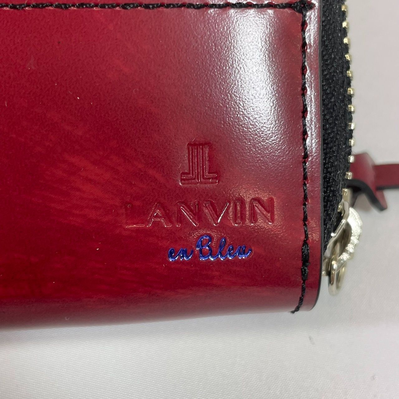 LANVIN en Bleu】ランバンオンブルー 長財布 赤 レッド × 紺 ネイビー メンズ レディース - メルカリ