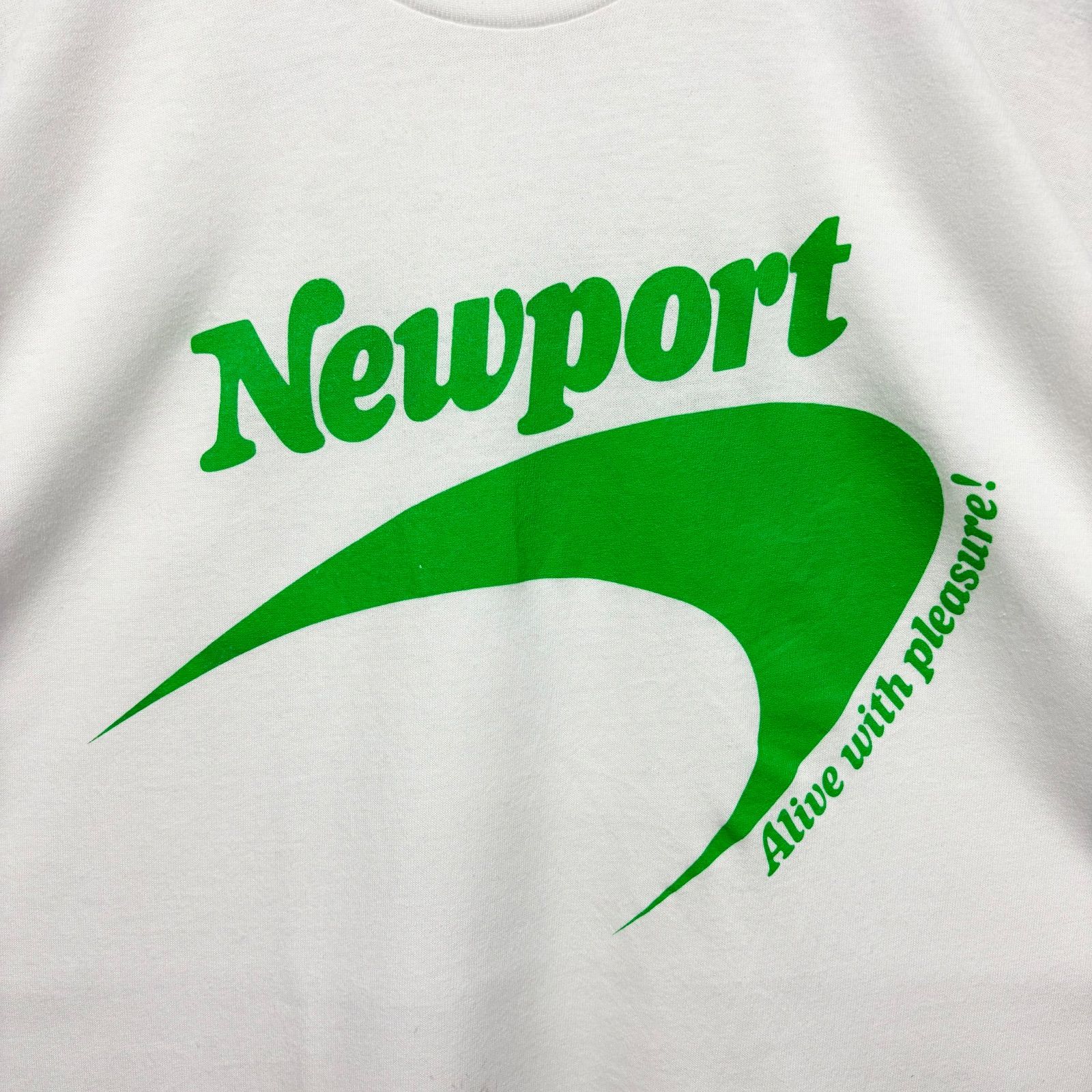 90s USA製ヴィンテージ シングルステッチ Newport 企業ロゴtシャツ 90s
