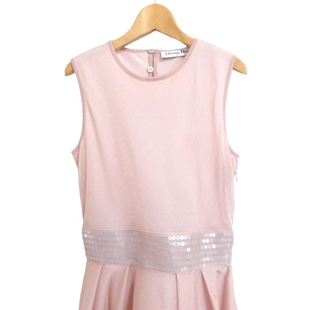 美品 Christian Dior クリスチャンディオール サイズI40 ノースリーブ 美品 Christian Dior クリスチャンディオール サイズI40 ノースリーブ