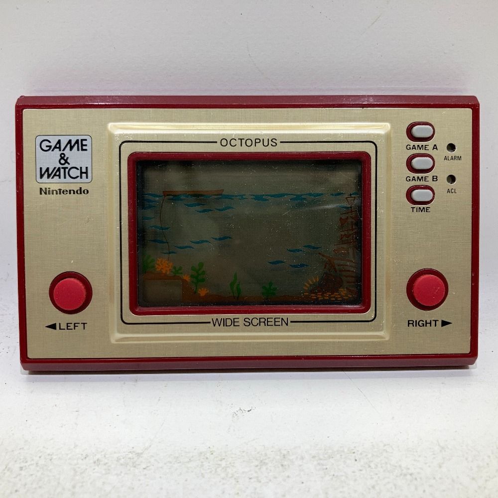 06w1646 Nintendo GAME＆WATCH WIDE SCREEN OCTOPUS ニンテンドー ゲームウォッチ ワイドスクリーン  オクトパス OC-22 ゲームハード 【中古品】 - メルカリ