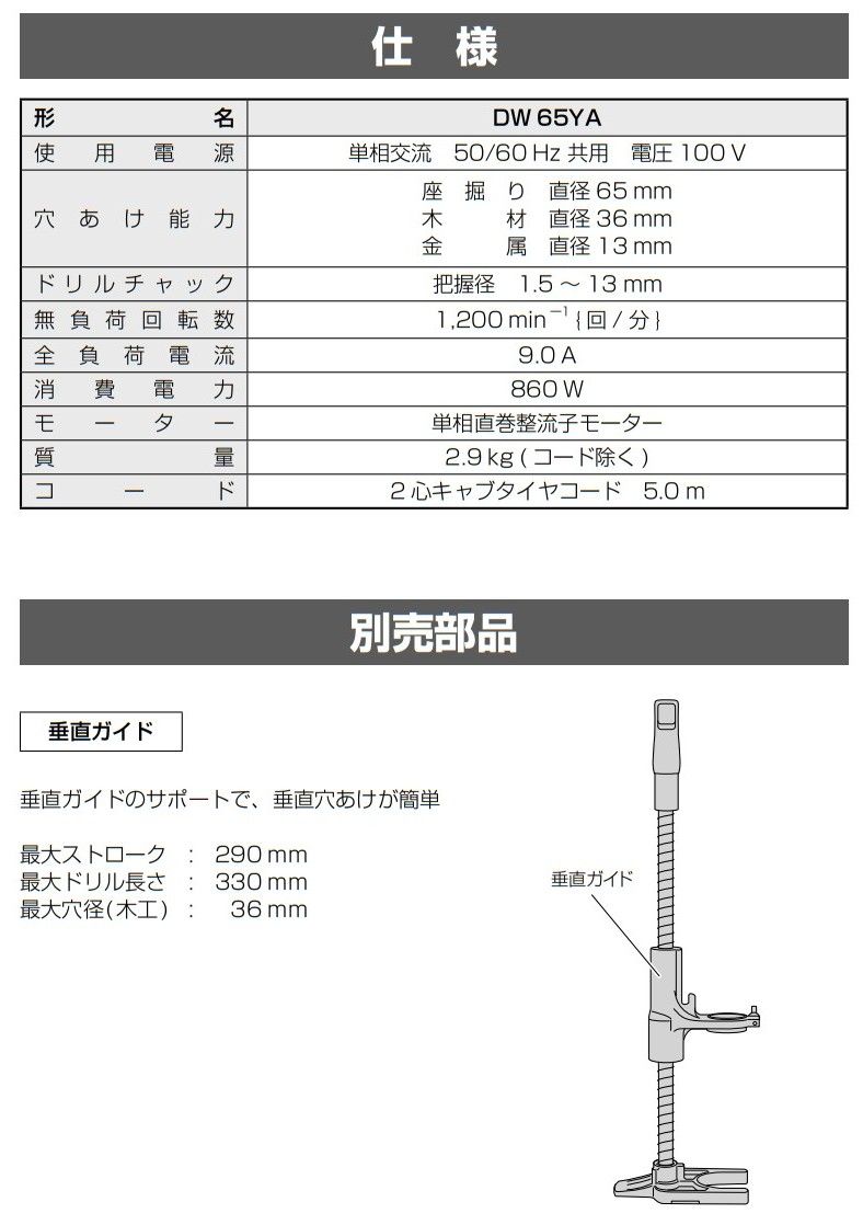 座掘りドリル