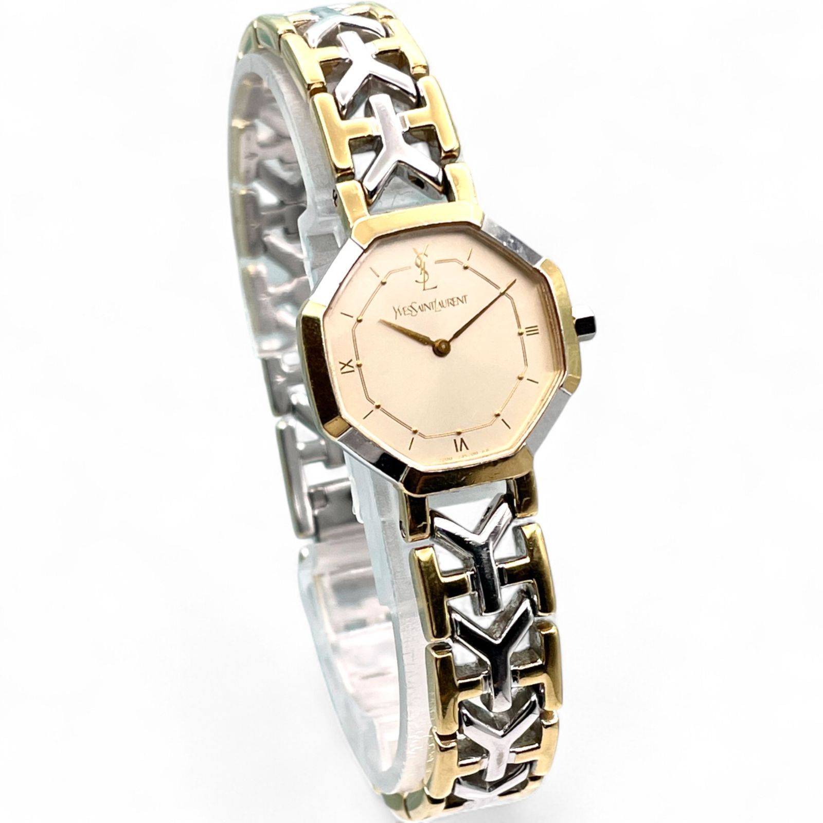 美品□稼働 Yves Saint Laurent イヴ・サンローラン 腕時計 2200