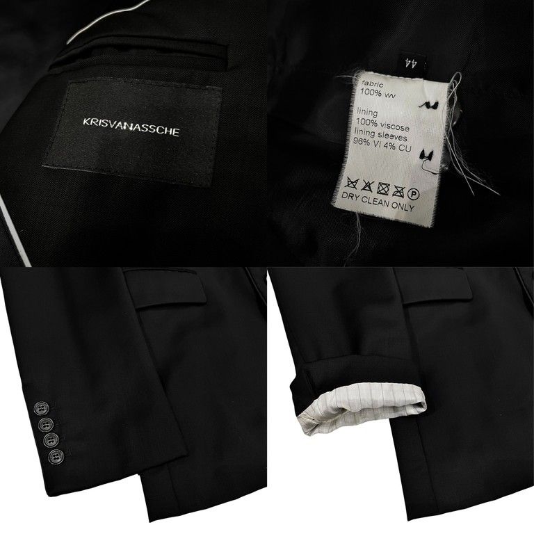 KRIS VAN ASSCHE 06AW ウールギャバジンレイヤードライクスーツ