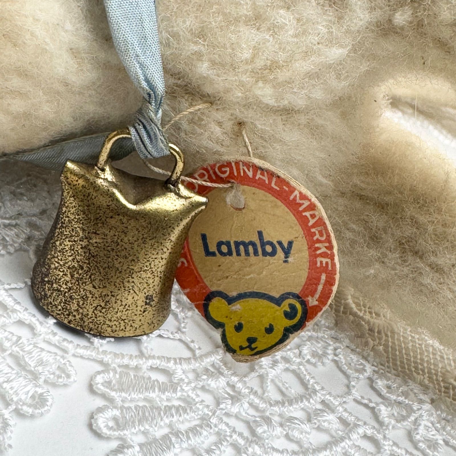 シュタイフ★Lamby 22cm★ヒツジのランビー/羊/ひつじ★Steiff Steiff - シュタイフ☆Lamby 22cm ALL ID's☆ヒツジのランビー