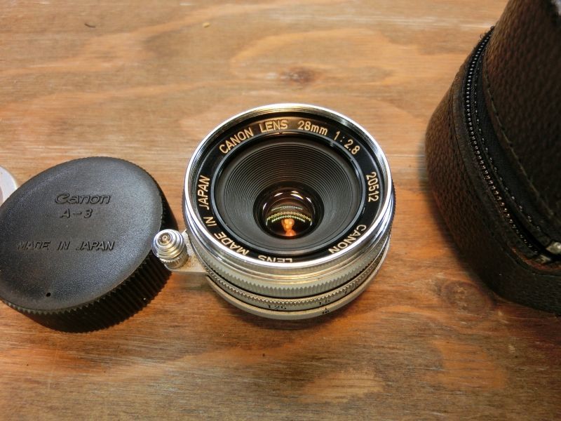 7379 希少 Canon LENS 28mm 2.8 ライカ Lマウント