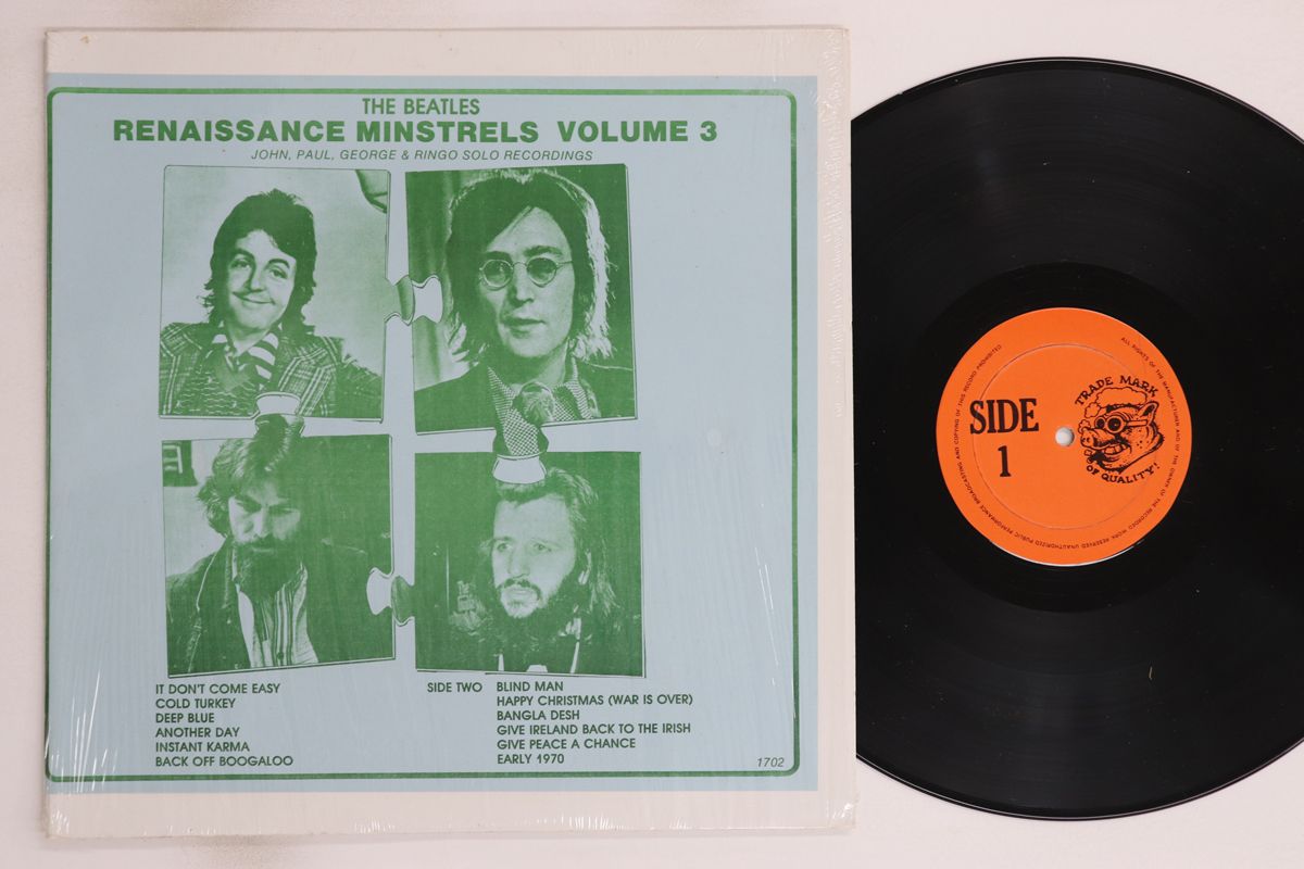 その他 LP Beatles Renaissance Minstrels Volume III 1702 TRADE MARK OF QUALI /00260 LP Beatles Renaissance Minstrels Volume III 1702 TRADE MARK