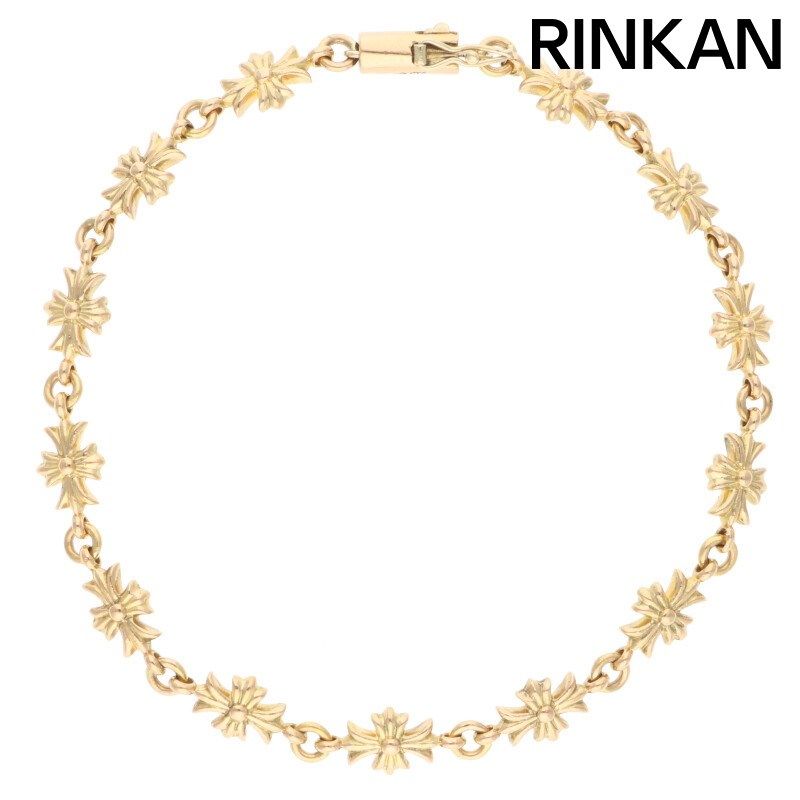 クロムハーツ  22K TNY E CH PLS/タイニーECHプラス ゴールドブレスレット メンズ 13LINK 【2/27～3/18 タイムセール】