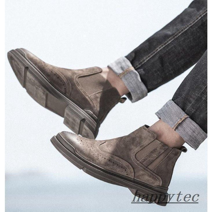 まとめ買い サイドゴアブーツメンズショートブーツ靴カジュアルシューズ無地紳士靴