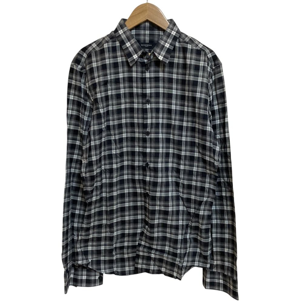 美品 GIVENCHY ジバンシィ チェック柄 長袖 シャツ サイズ15/38 美品 GIVENCHY ジバンシィ チェック柄 長袖 シャツ サイズ15/38