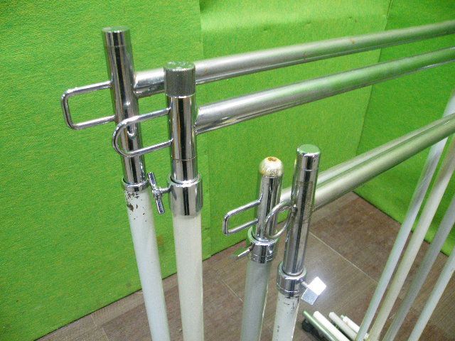 W60cmタイプ 業務用ハンガーラック バラ物 4台セット キャスター付き シングルハンガー E-506