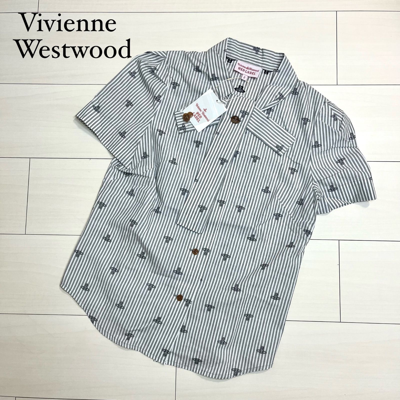 Vivienne Westwood RED LABELストライプボウタイシャツ 【公式通販】