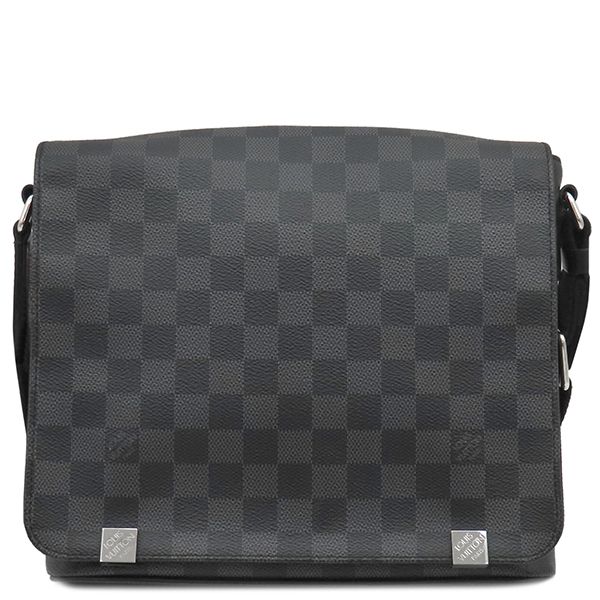 ルイヴィトン LOUIS VUITTON ショルダーバッグ ディストリクトPM ダミエグラフィットキャンバス ダミエグラフィット シルバー金具 グレー 黒 メッセンジャーバッグ N41028 CA0187 箱