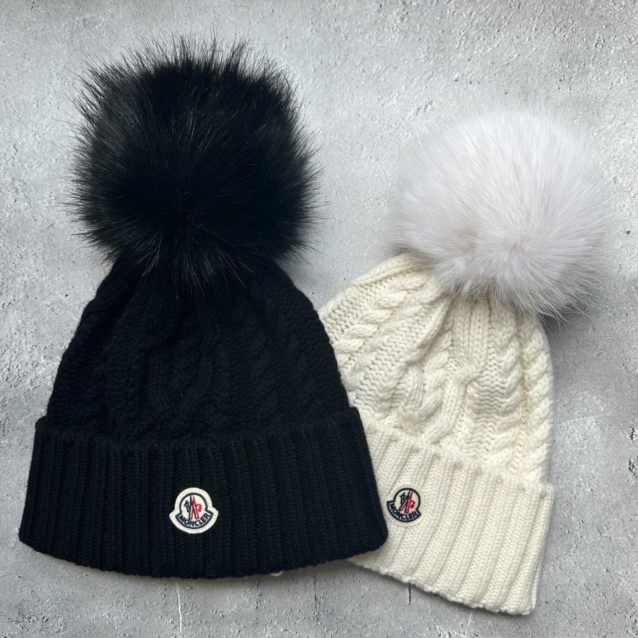 MONCLER ポンポン付きニット帽 美品 新品未使用 MONCLER - MONCLER モンクレール モンクレ ニット帽 ポンポン