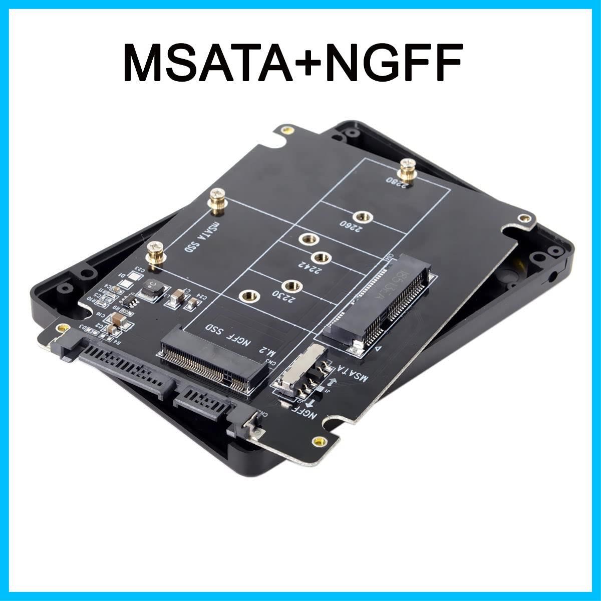 迅速発送】NFHK コンボ M.2 NGFF B-Key & mSATA SSD to SATA 3.0