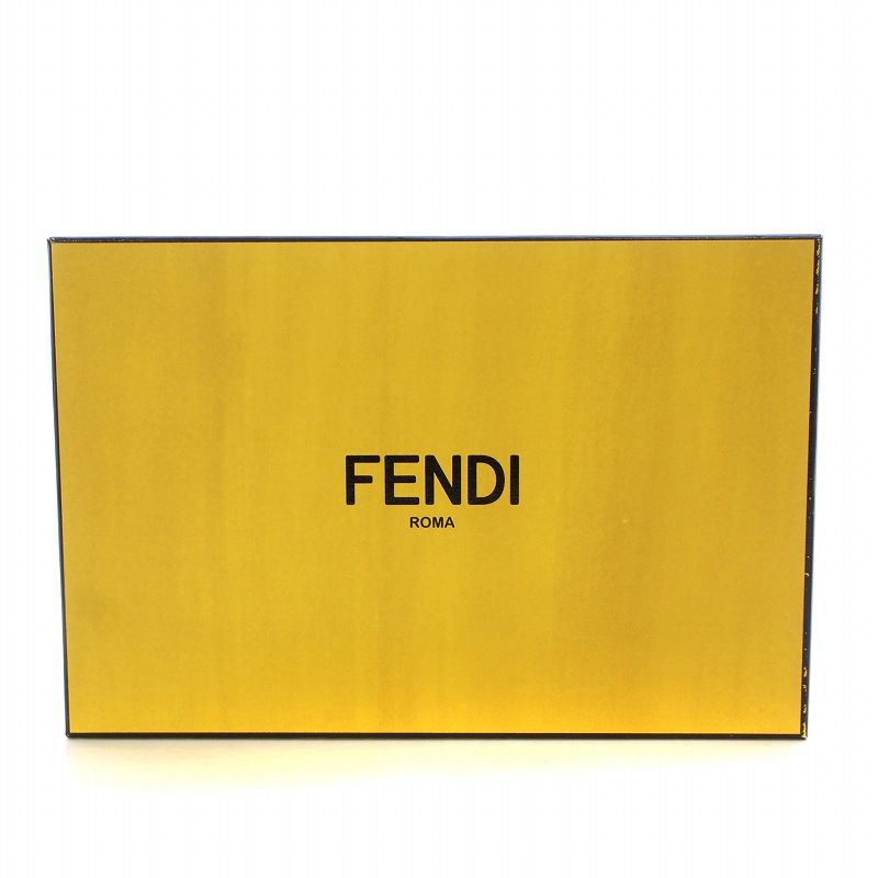 フェンディ FENDI ローファー ラウンドトゥ マルチスタッズ レザー 35 22.0cm 黒 ブラック 紫 パープル /AQ ■GY19