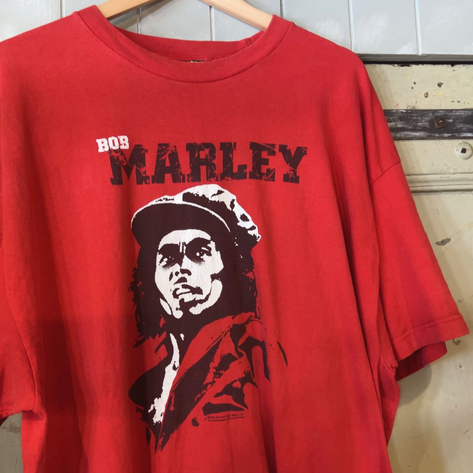 BOB MARLEY ボブ・マーリー レゲエ 赤 レッド Tシャツ 古着 XXL - メルカリ 