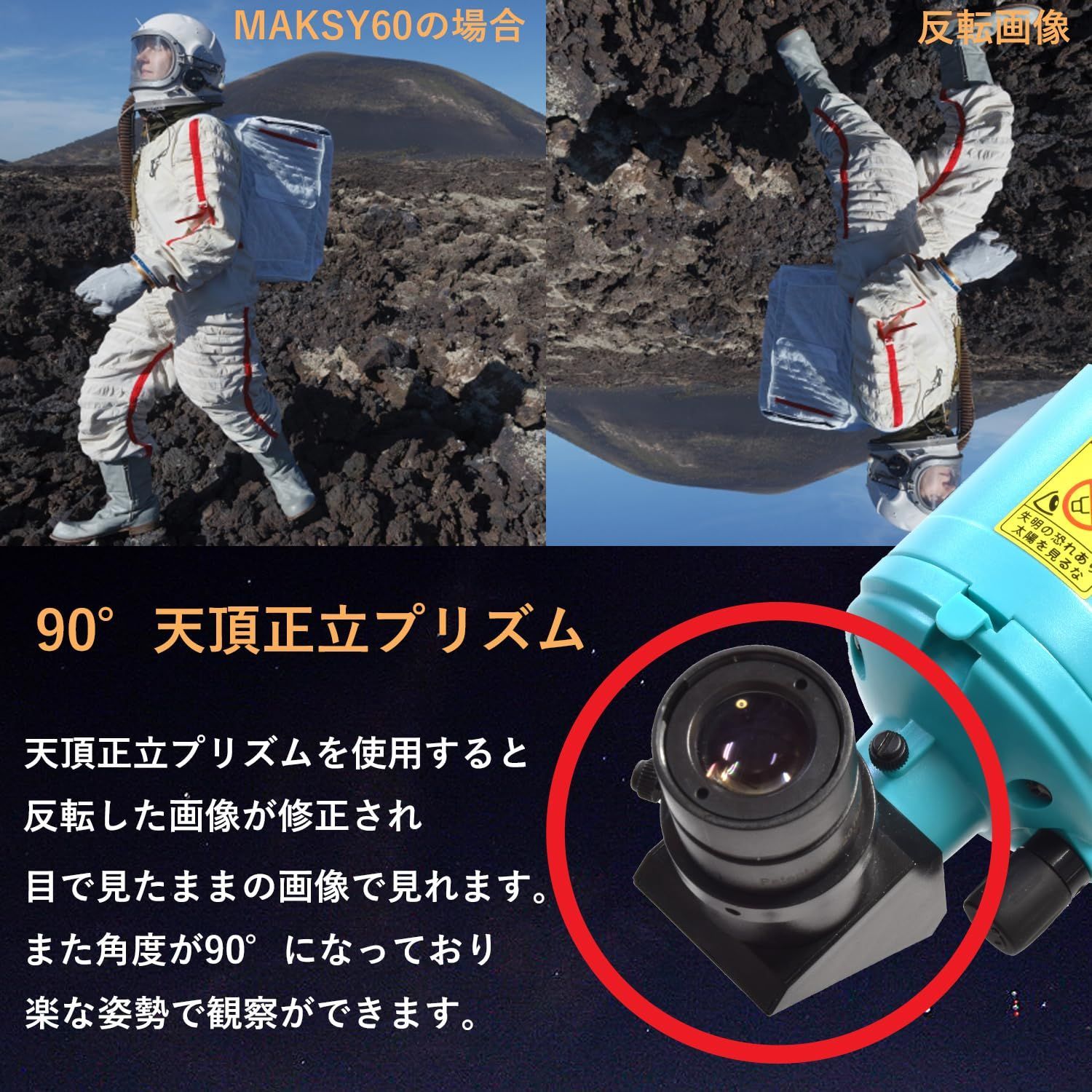 【新着商品】SET083 10㎜アイピースセット + MAKSY60 天体兼用スマホで撮影 地上 天体望遠鏡 サイトロン サイトロンジャパン