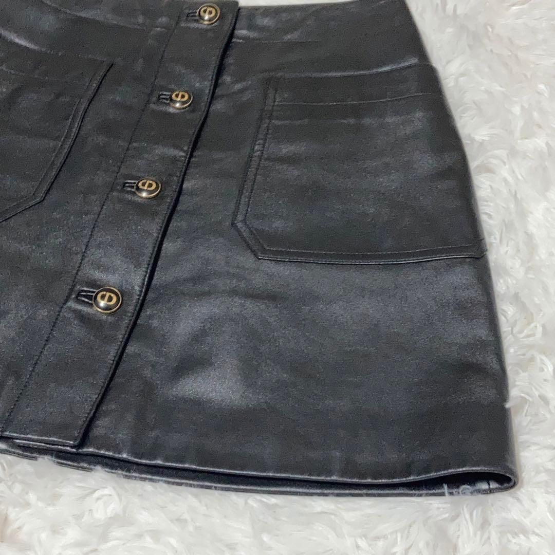 【極美品】DIOR ディオール レザースカート CDボタン 黒 36 極美品】DIOR ディオール レザースカート CDボタン 黒 36 - メルカリ