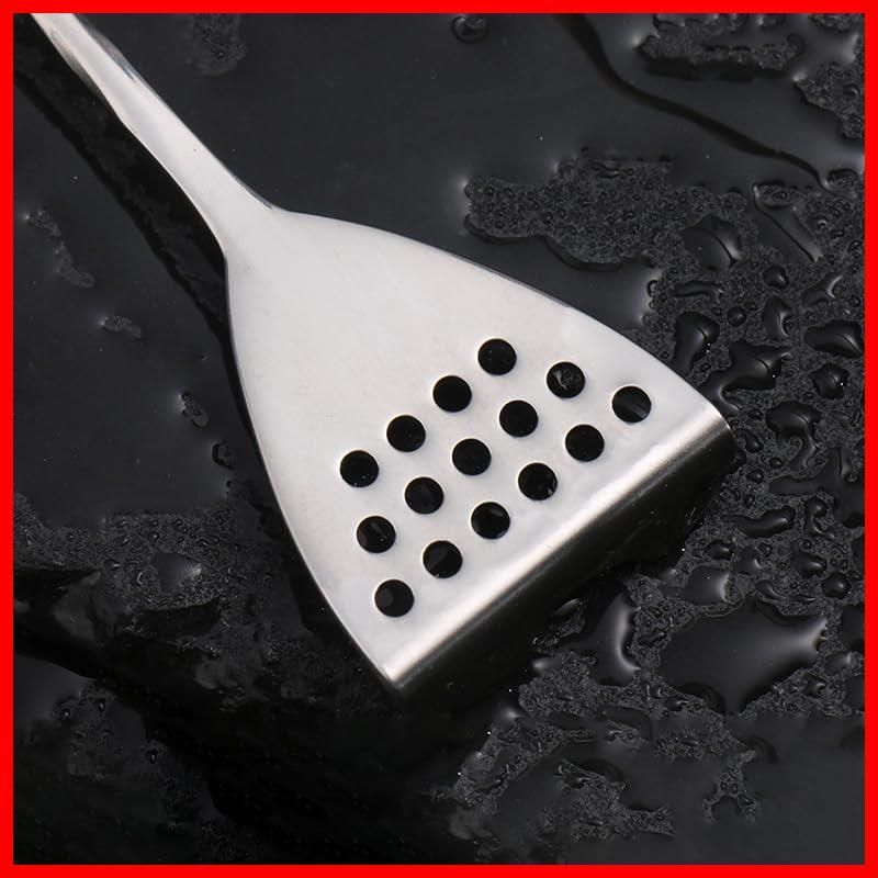 Gugrida バースプーン 304ステンレス製 プロのバーテンダー向け 滑らかで高速回転 40 cm Black Silver