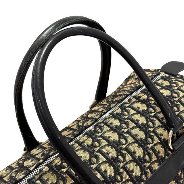 Christian Dior トロッター キャンバス レザー ボストンバッグ