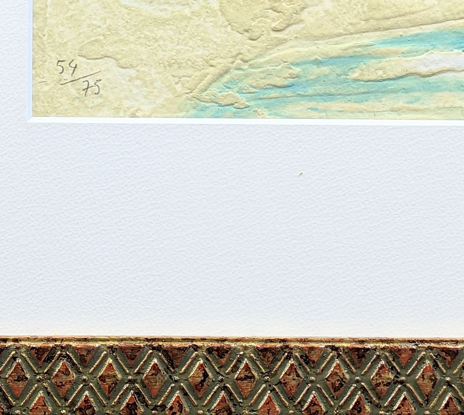 【真作】【直筆サイン】アンドレ・コタボ「青と赤のブーケ」【美品】 真作】【直筆サイン】アンドレ・コタボ「青と赤のブーケ」【美品