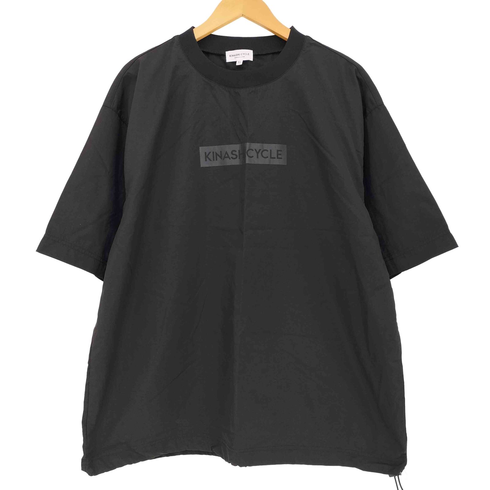 【KINASHI CYCLE】ブラックメッシュシャツ L 完売品 キナシサイクル 木梨サイクル KINASHI CYCLE ロゴプリント