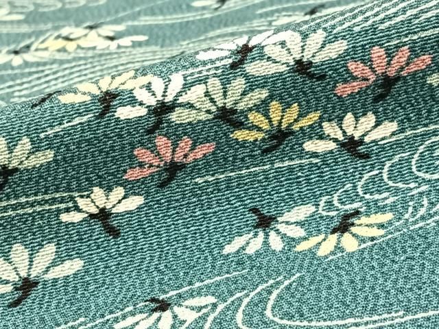 【単衣】正絹　蘇州刺繍　上質な訪問着　居敷当て無し　花柄 単衣】正絹 蘇州刺繍 上質な訪問着 居敷当て無し 花柄