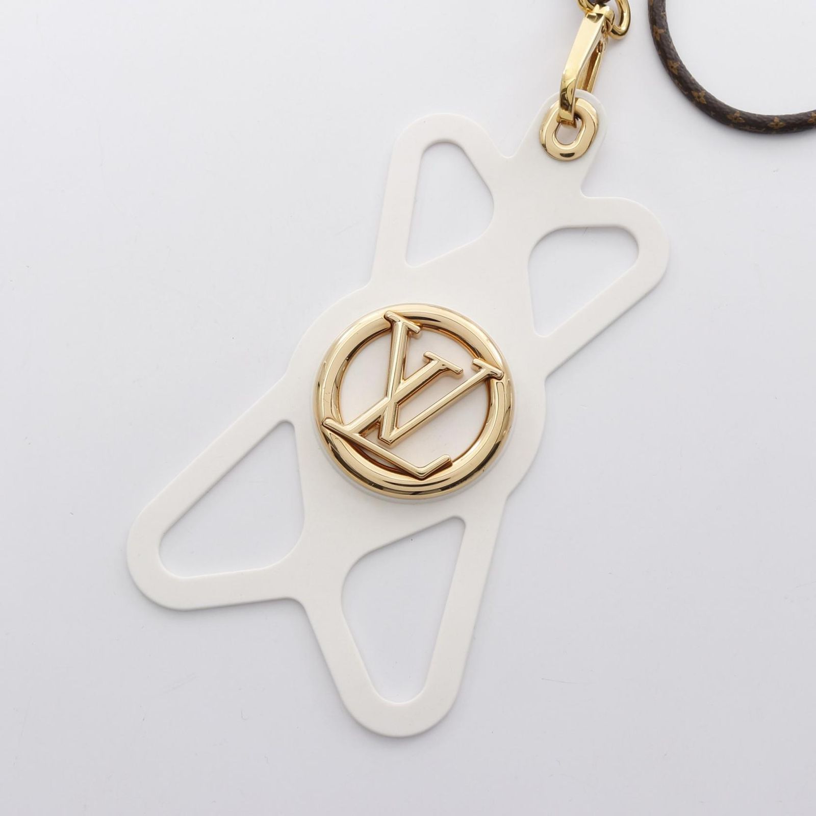 ルイ ヴィトン LOUIS VUITTON 携帯 スマホアクセサリー フォンホルダー ルイーズ モノグラム M68962 PVCコーティングキャンバス フォンホルダー ルイーズ ユニセックス Used A