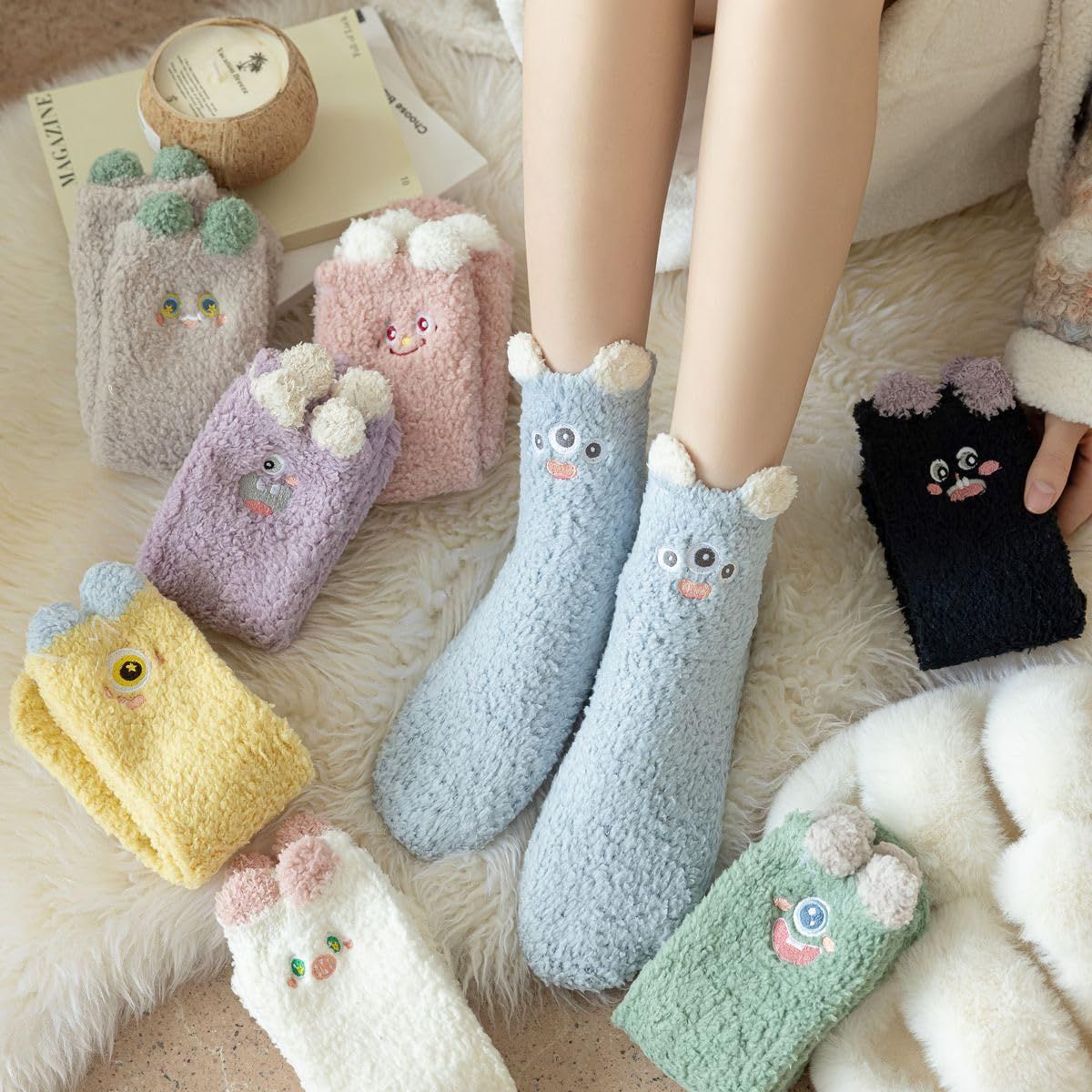 もこもこソックス 防寒靴下