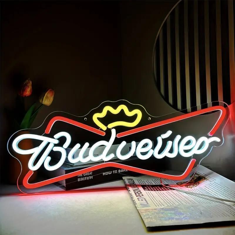 Budweiserバドワイザー ネオン管 壁掛けタイプ！
