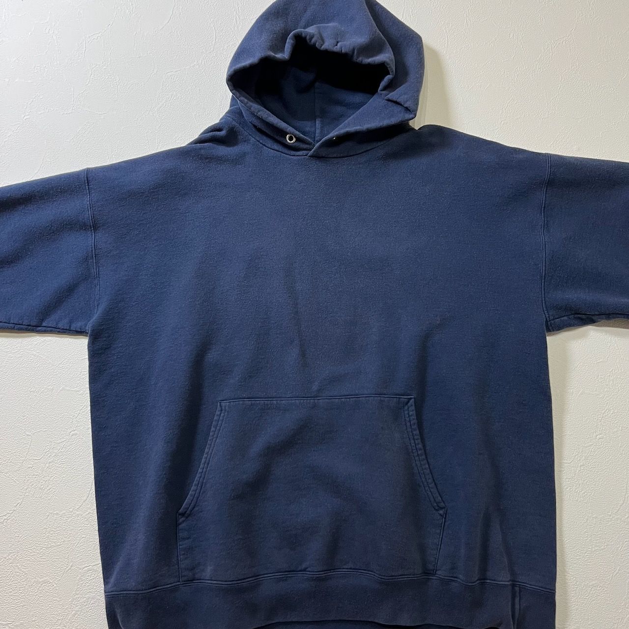 90s Hanes 無地 フェード プルオーバー パーカー フーディー