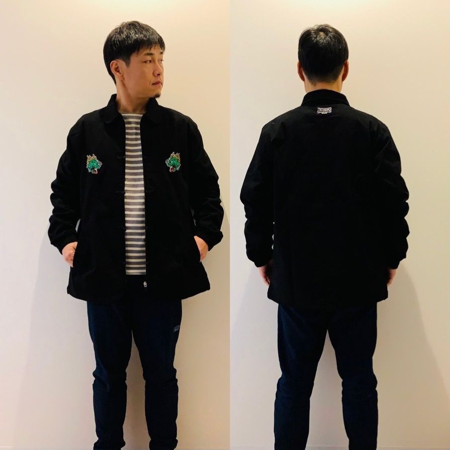 【希少】 MOBSTYLES DRAGON COACH JACKET ジャケット MOBSTYLES モブスタイルス DRAGON COACH JACKET 黒 - メルカリ