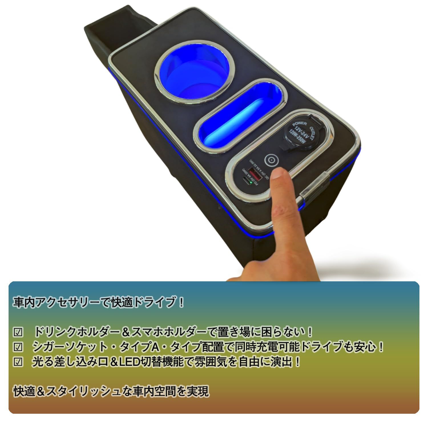 Buy it ムーブキャンバス コンソールボックス ワイヤレス充電 LA800S LA810S LA850S LA860S 収納 USB対応 PU 内装パーツ カスタム 黒 BRIGHTFACE_UK