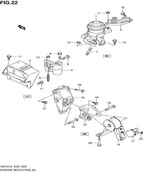 スズキ 純正 スイフトスポーツ エンジンマウント ENGIN MOUNT 11610-72L00-000 SUZUKI Genuine JDM メーカー純正品
