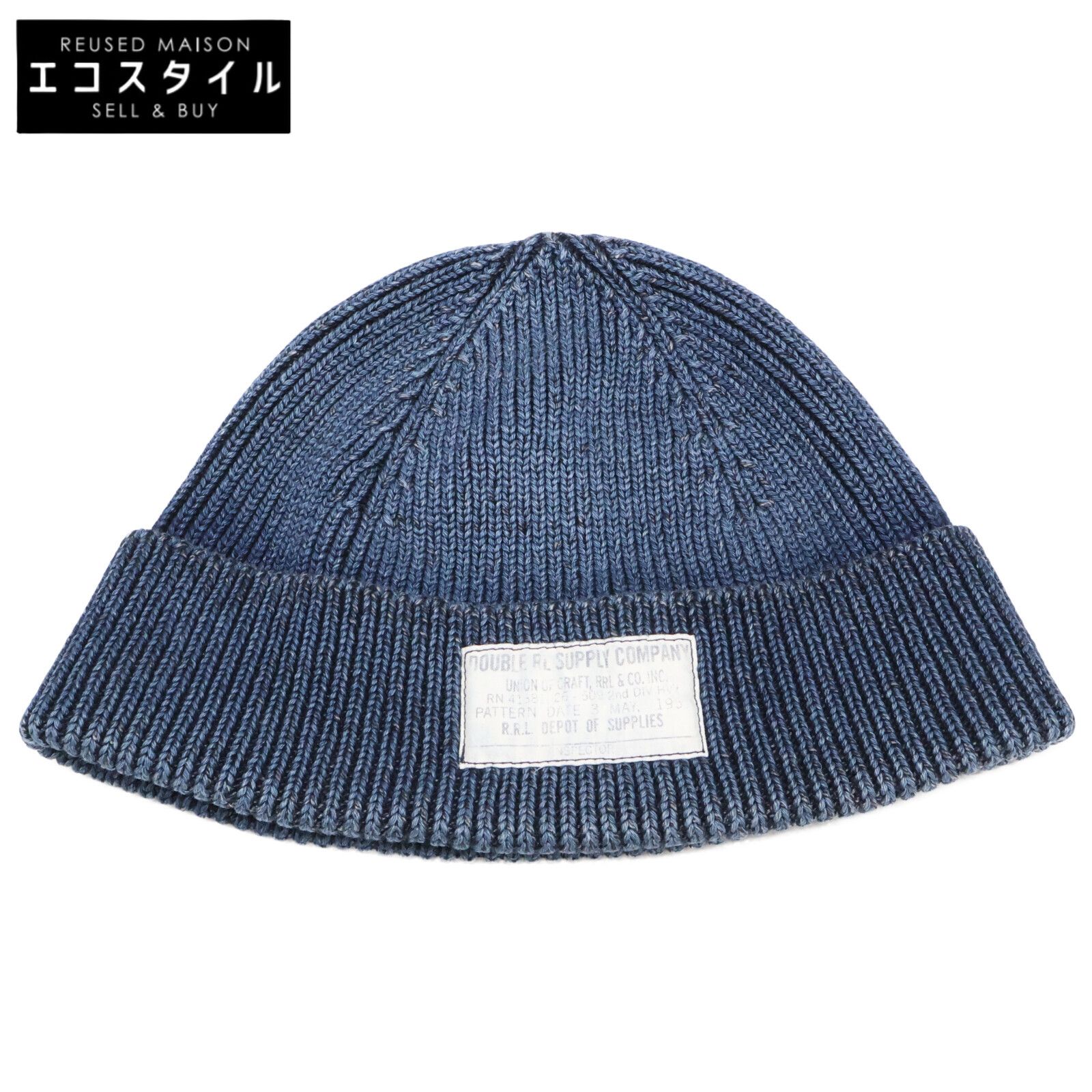 RRL ダブルアールエル インディゴダイド コットン ウォッチ キャップ|