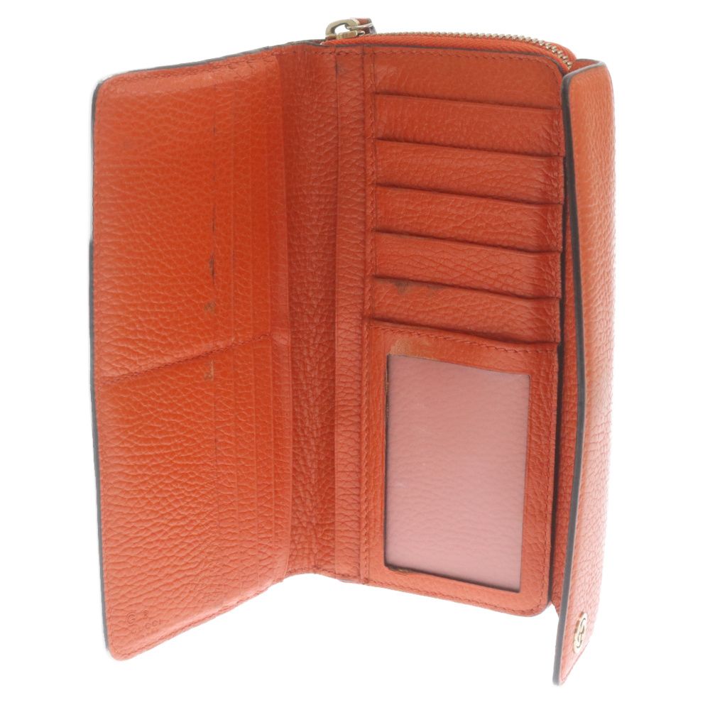 GUCCI オレンジ 長財布 GUCCI グッチ⁄ラウンドファスナー GUCCI グッチ