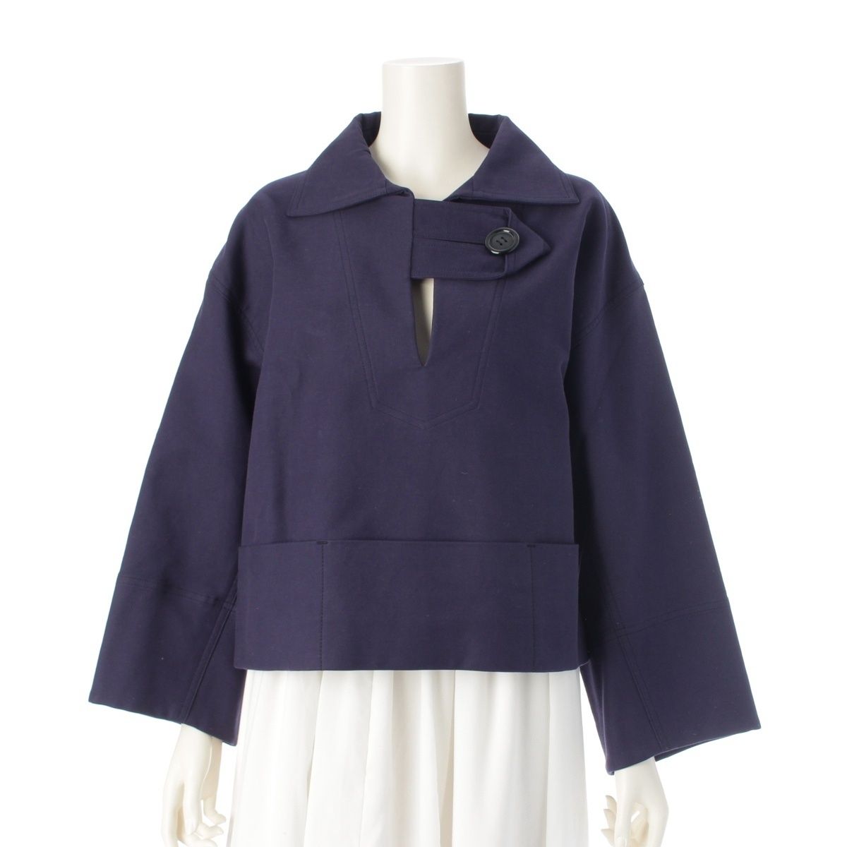 セリーヌ コットン フィービー期 プルオーバー トップス 20AN8 ネイビー 38