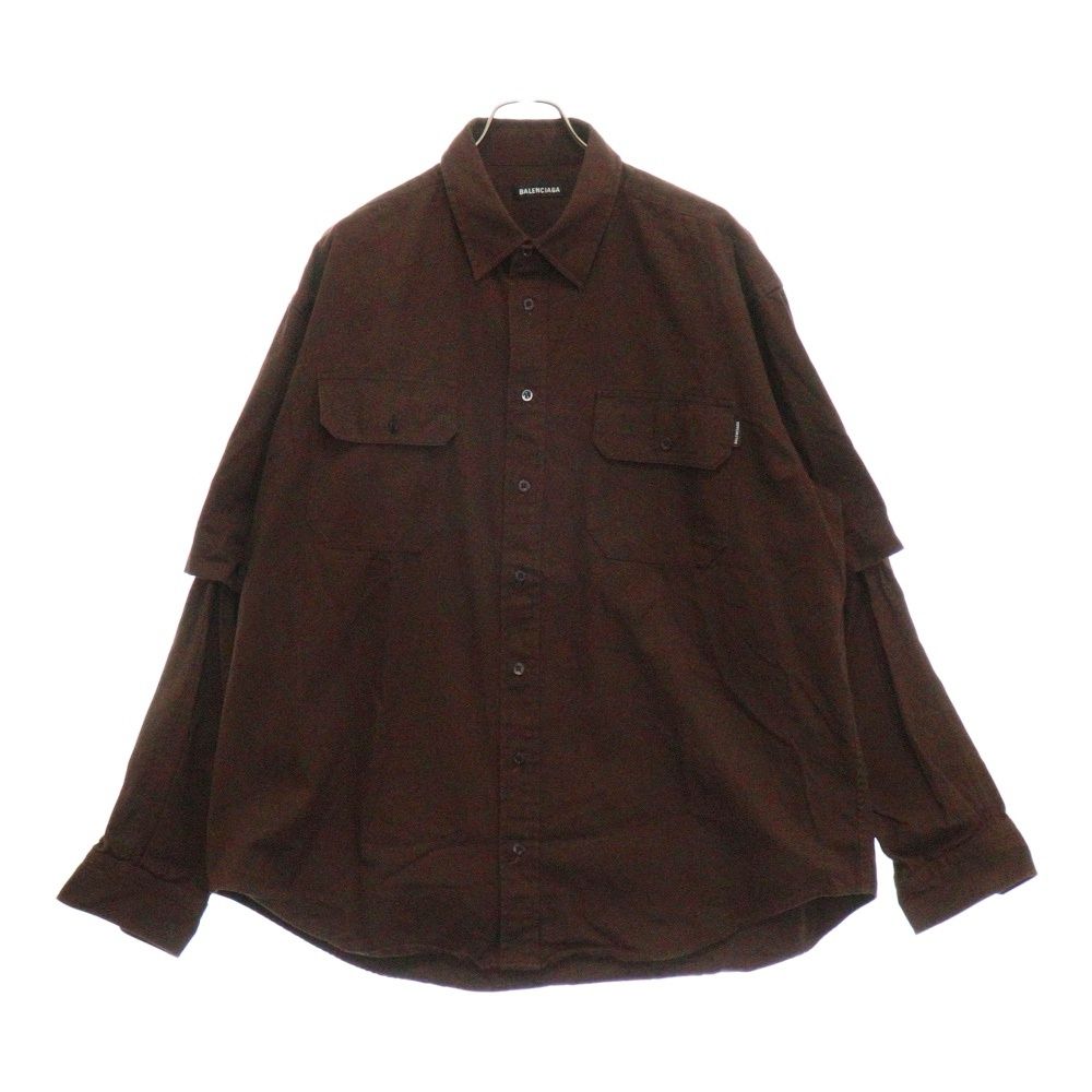 BALENCIAGA (バレンシアガ) 19AW Double Sleeve Shirt ダブル BALENCIAGA (バレンシアガ) 19AW Double Sleeve Shirt ダブル