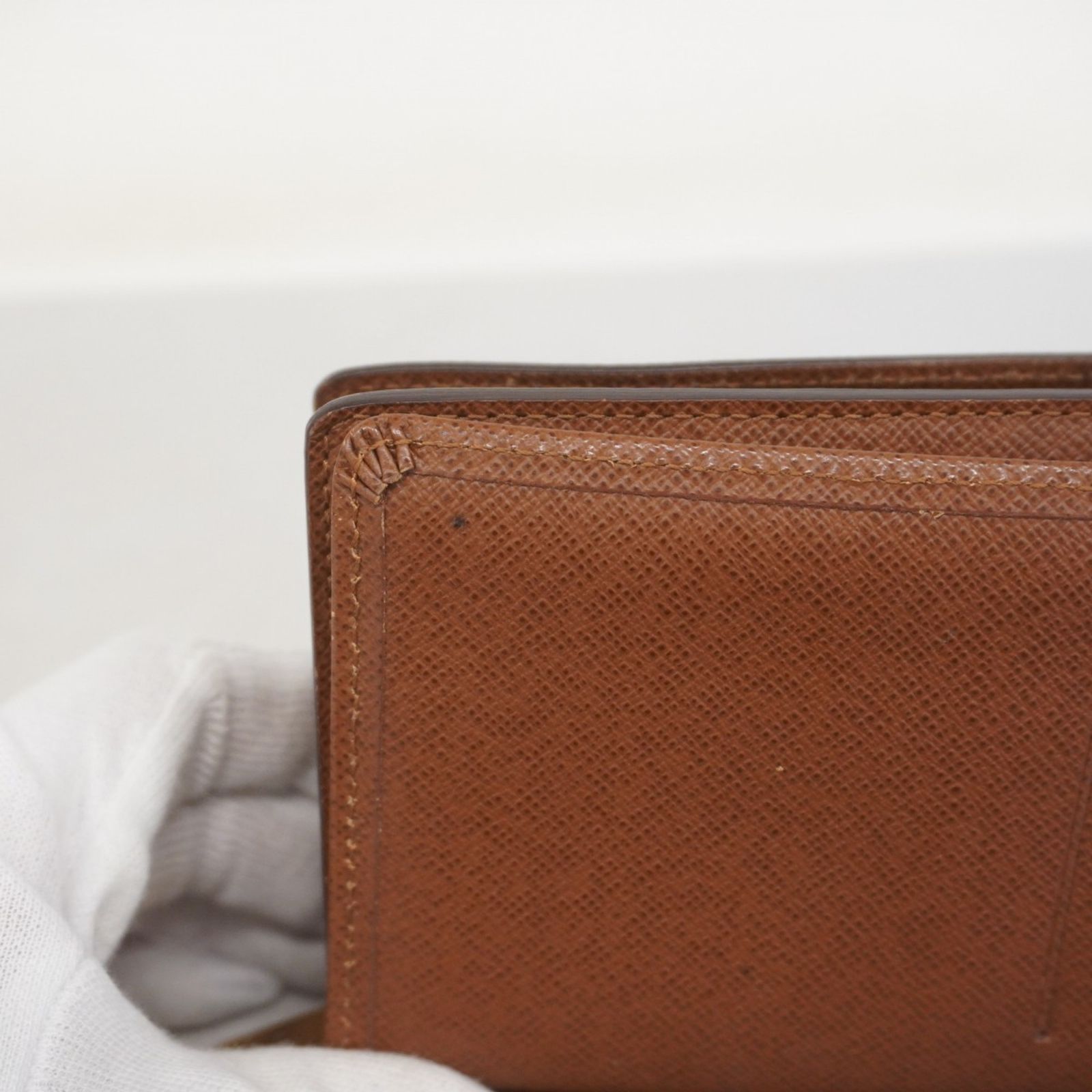 5id4540】セリーヌ 三つ折り財布 トリオンフ レザー アイボリー  